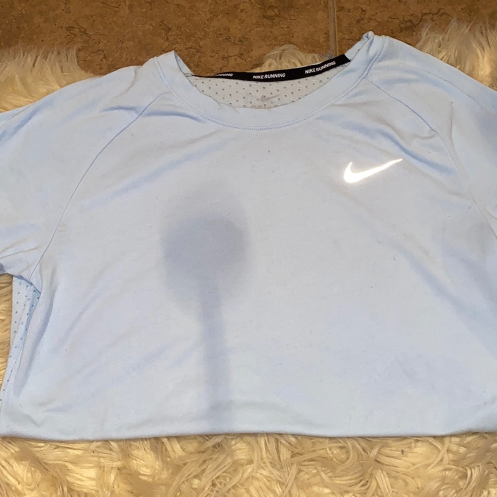 Light Blue Nike workout shirt